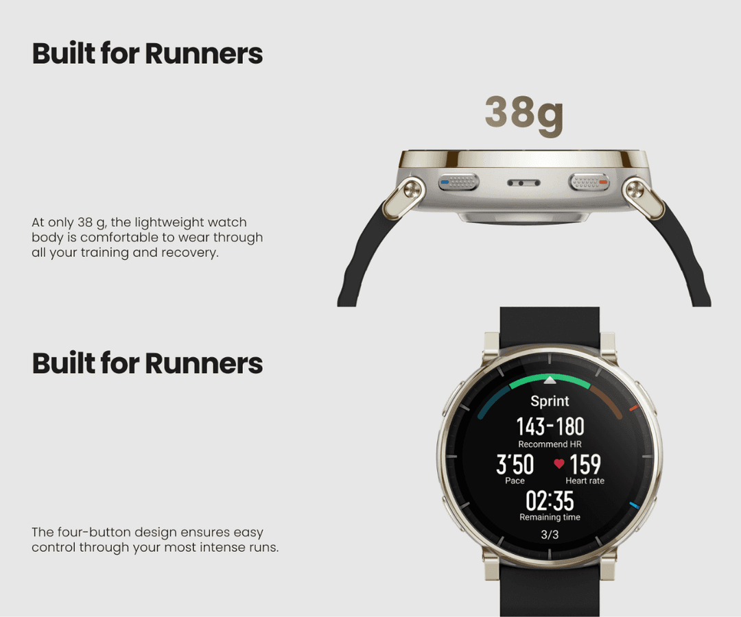 Amazfit Active 3 Premium รุ่นใหม่ หน้าจอ AMOLED 1.32" 3000nits หน้าจอ Sapphire Built-in running workouts https://wayoza.com
