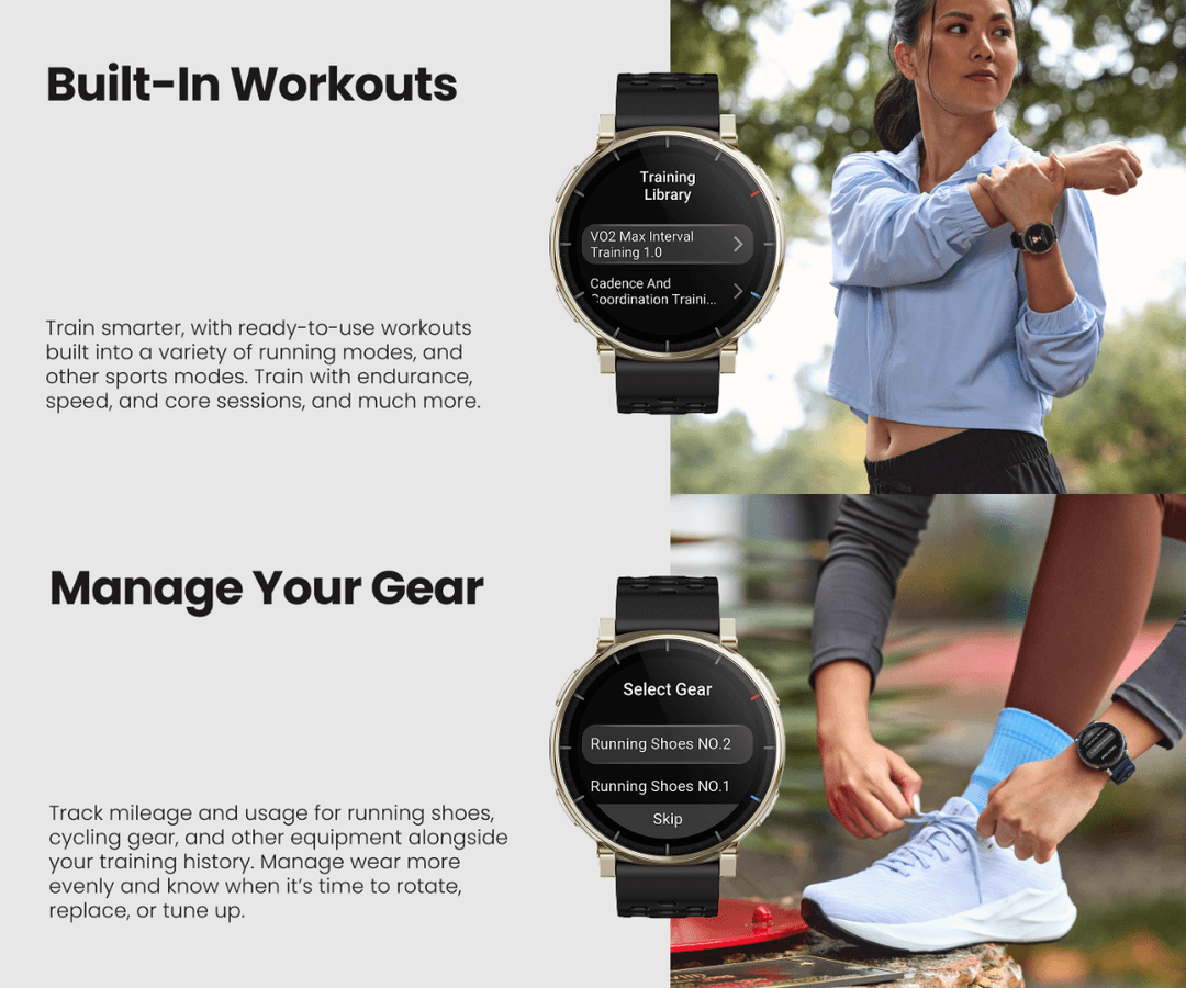 Amazfit Active 3 Premium รุ่นใหม่ หน้าจอ AMOLED 1.32" 3000nits หน้าจอ Sapphire Built-in running workouts https://wayoza.com