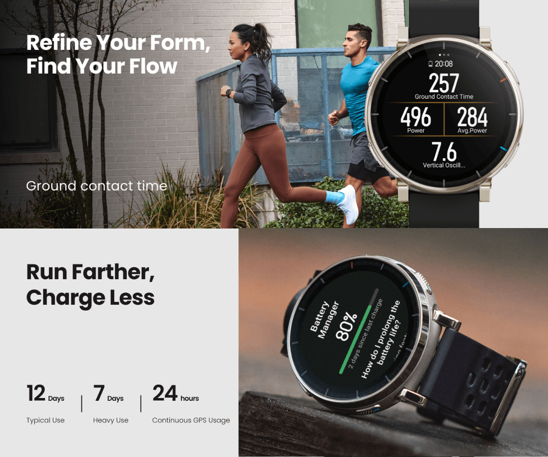 Amazfit Active 3 Premium รุ่นใหม่ หน้าจอ AMOLED 1.32" 3000nits หน้าจอ Sapphire Built-in running workouts https://wayoza.com