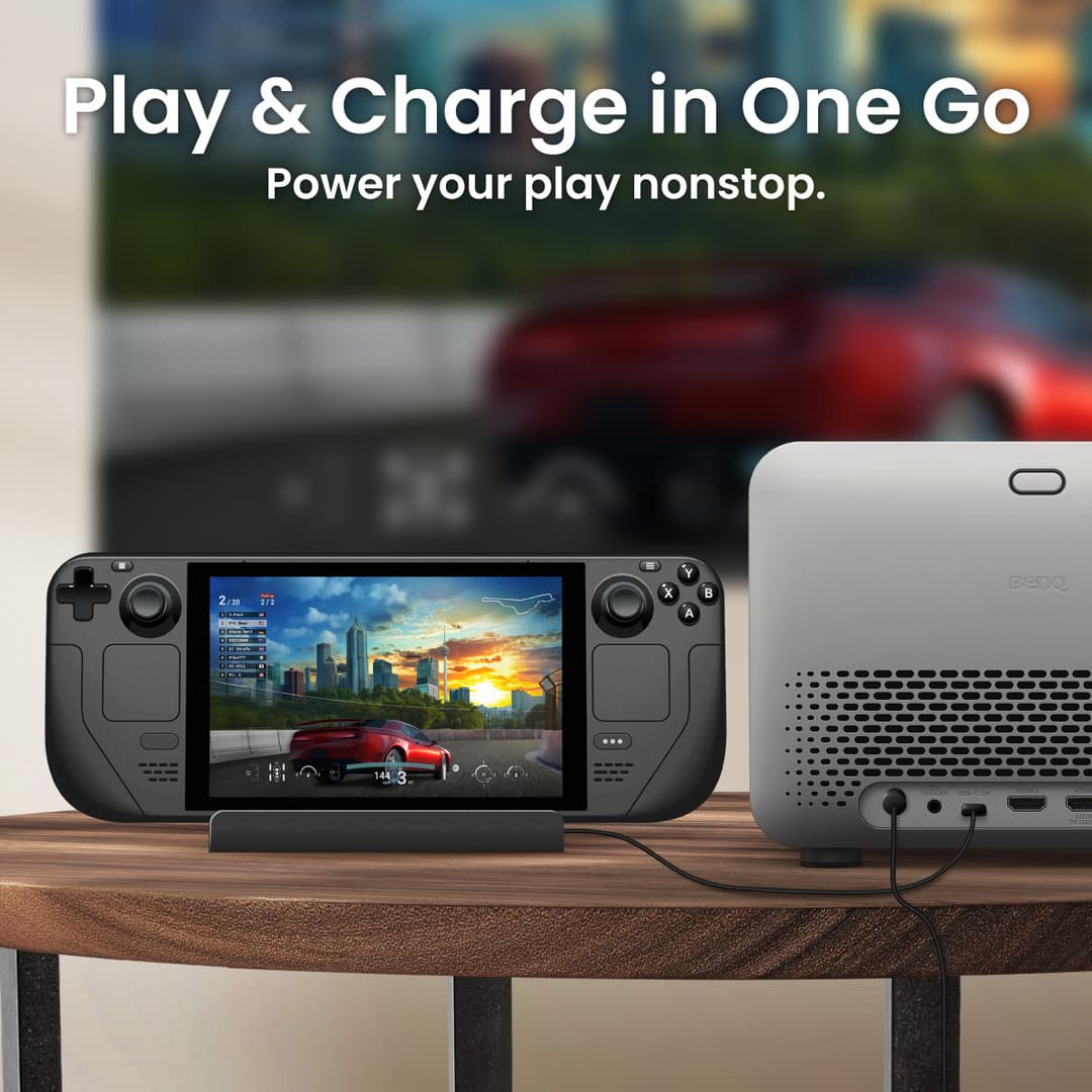 BenQ TK705STi โปรเจคเตอร์ Google TV 4K 3000lm HDR Short Throw Built-in Home Entertainment Projector https://wayoza.com