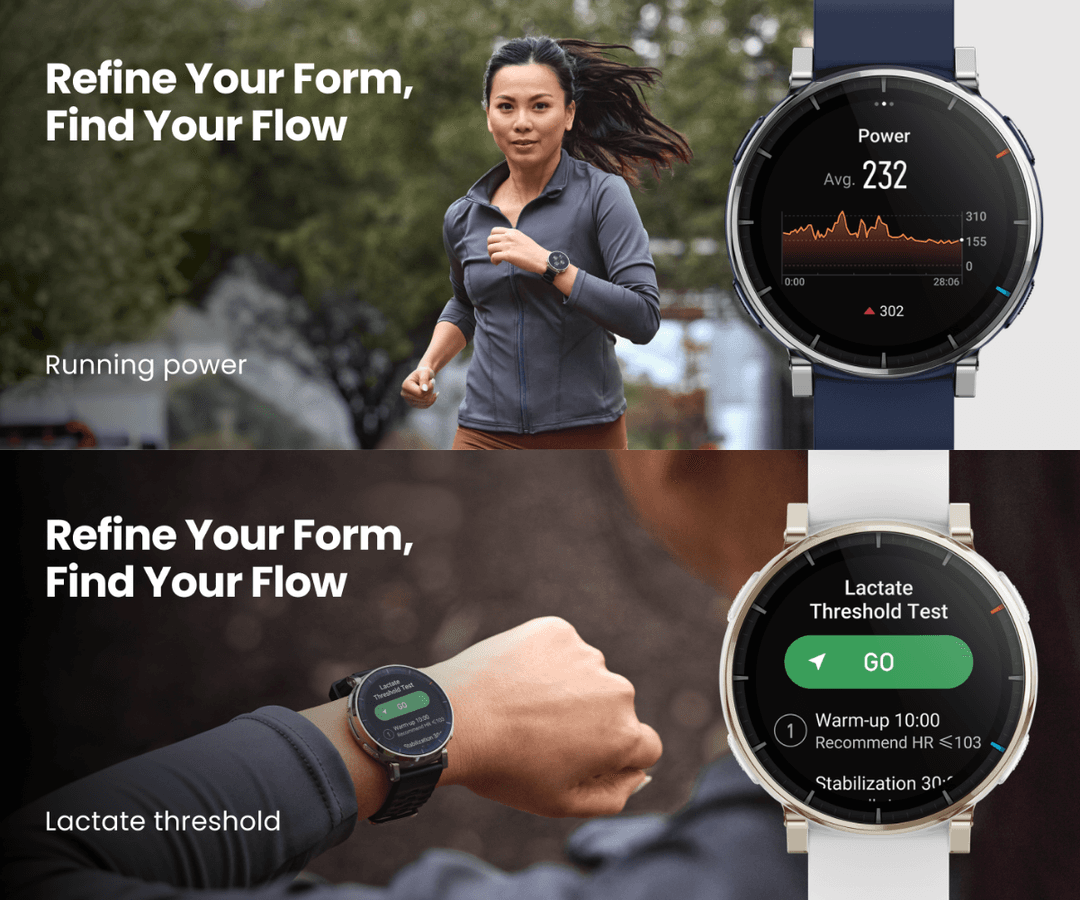 Amazfit Active 3 Premium รุ่นใหม่ หน้าจอ AMOLED 1.32" 3000nits หน้าจอ Sapphire Built-in running workouts https://wayoza.com