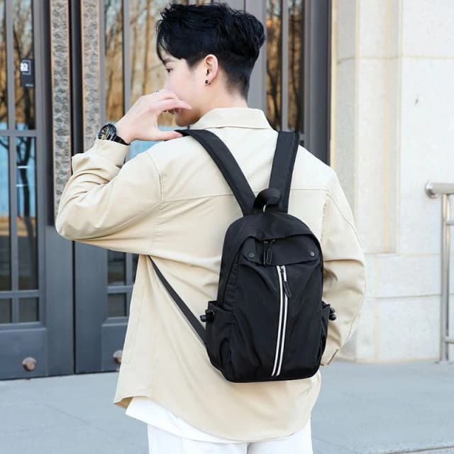 กระเป๋าเป้สะพายหลัง กระเป๋านักเรียน ลําลอง น้ําหนักเบา ขนาดเล็ก สําหรับผู้ชาย และผู้หญิง