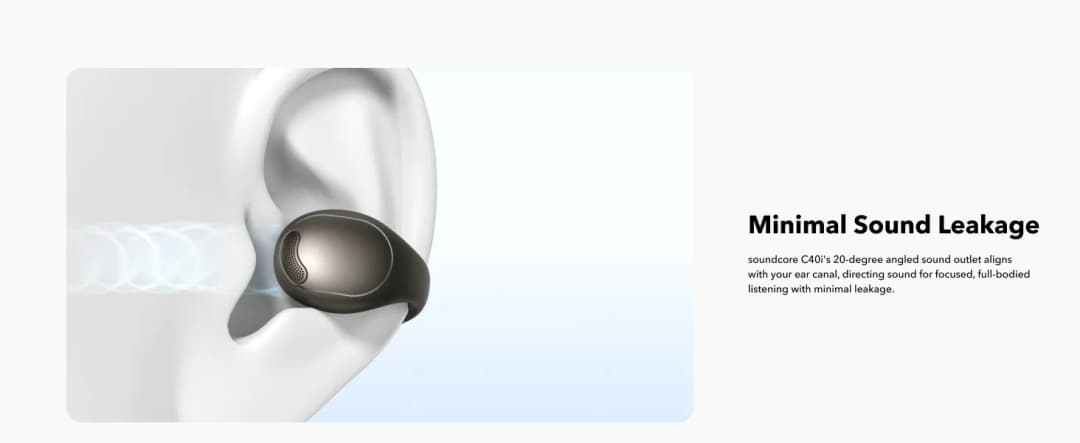SOUNDCORE C40i Flexible and Comfortable Clip-On Earbuds หูฟังบลูทูธไร้สาย หูฟังไร้สาย หูฟังบลูทูธ เสียงเบสหนัก กันน้ํา https://wayoza.com