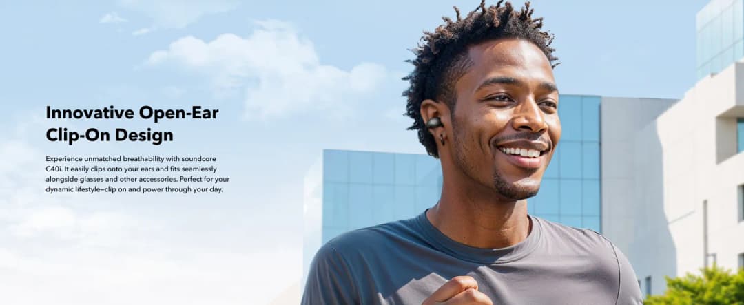 SOUNDCORE C40i Flexible and Comfortable Clip-On Earbuds หูฟังบลูทูธไร้สาย หูฟังไร้สาย หูฟังบลูทูธ เสียงเบสหนัก กันน้ํา https://wayoza.com