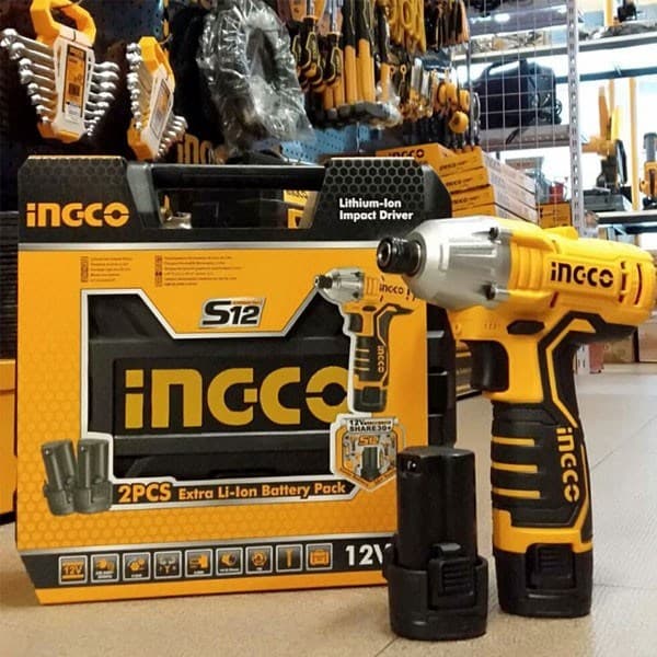 INGCO รุ่น CIRLI12015 แรงบิด 100 N.m ไขควงกระแทกไร้สาย 12V https://wayoza.com