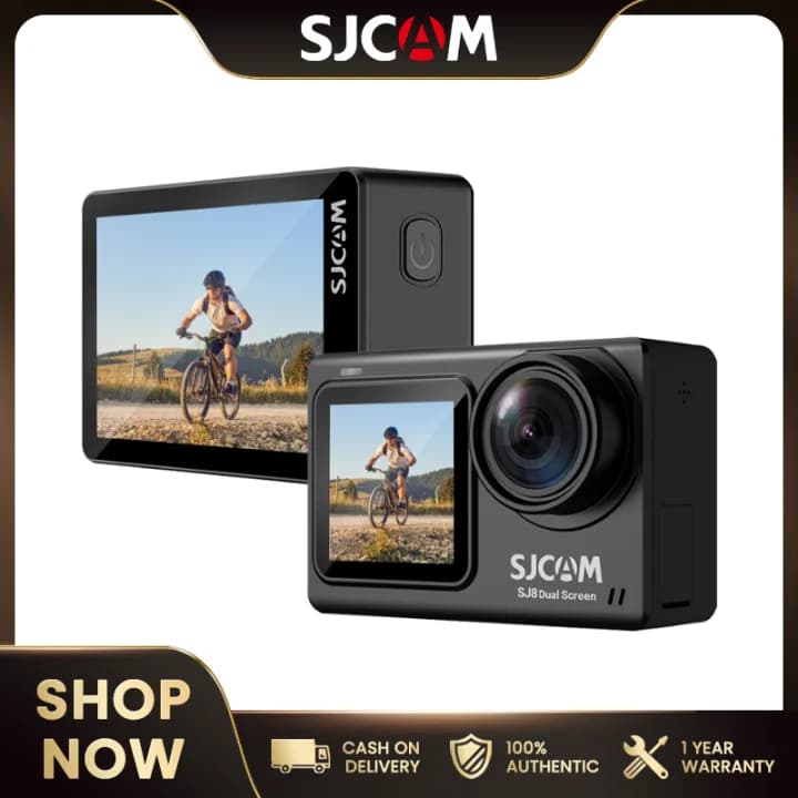 SJCAM กล้องแอคชั่น SJ8 หน้าจอคู่ Dual Screen 4K 30FPS 12MP กันน้ำได้ มี WiFi มองเห็นตอนกลางคืน กล้องกีฬาหน้าจอสัมผัส 2.33 นิ้ว https://wayoza.com