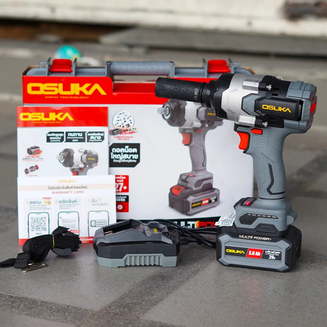 OSUKA รุ่น OSID832-P1 แรงบิด 920 N.m บล็อกไฟฟ้าไร้สายไร้แปรงถ่าน  บล็อกแบต https://wayoza.com