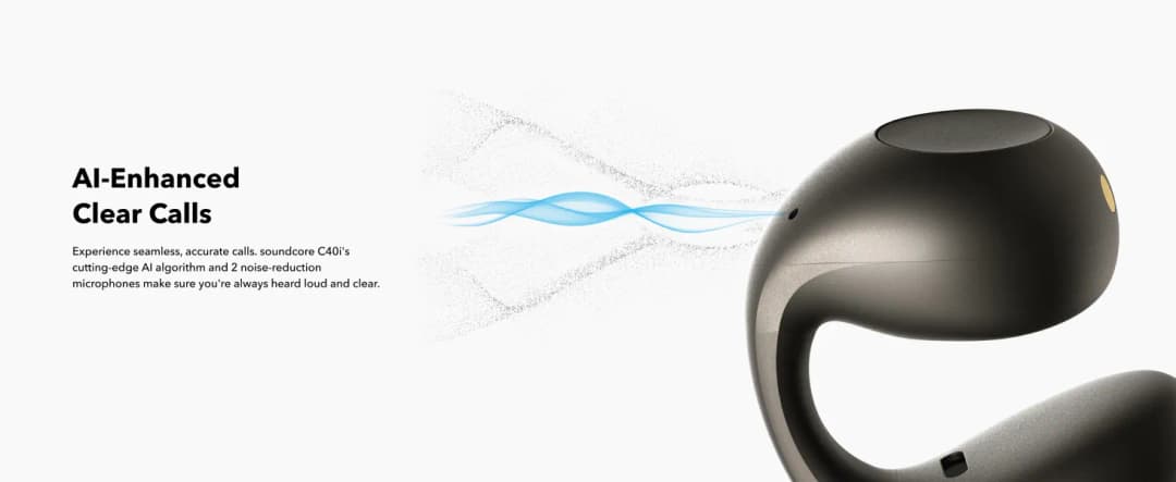SOUNDCORE C40i Flexible and Comfortable Clip-On Earbuds หูฟังบลูทูธไร้สาย หูฟังไร้สาย หูฟังบลูทูธ เสียงเบสหนัก กันน้ํา https://wayoza.com