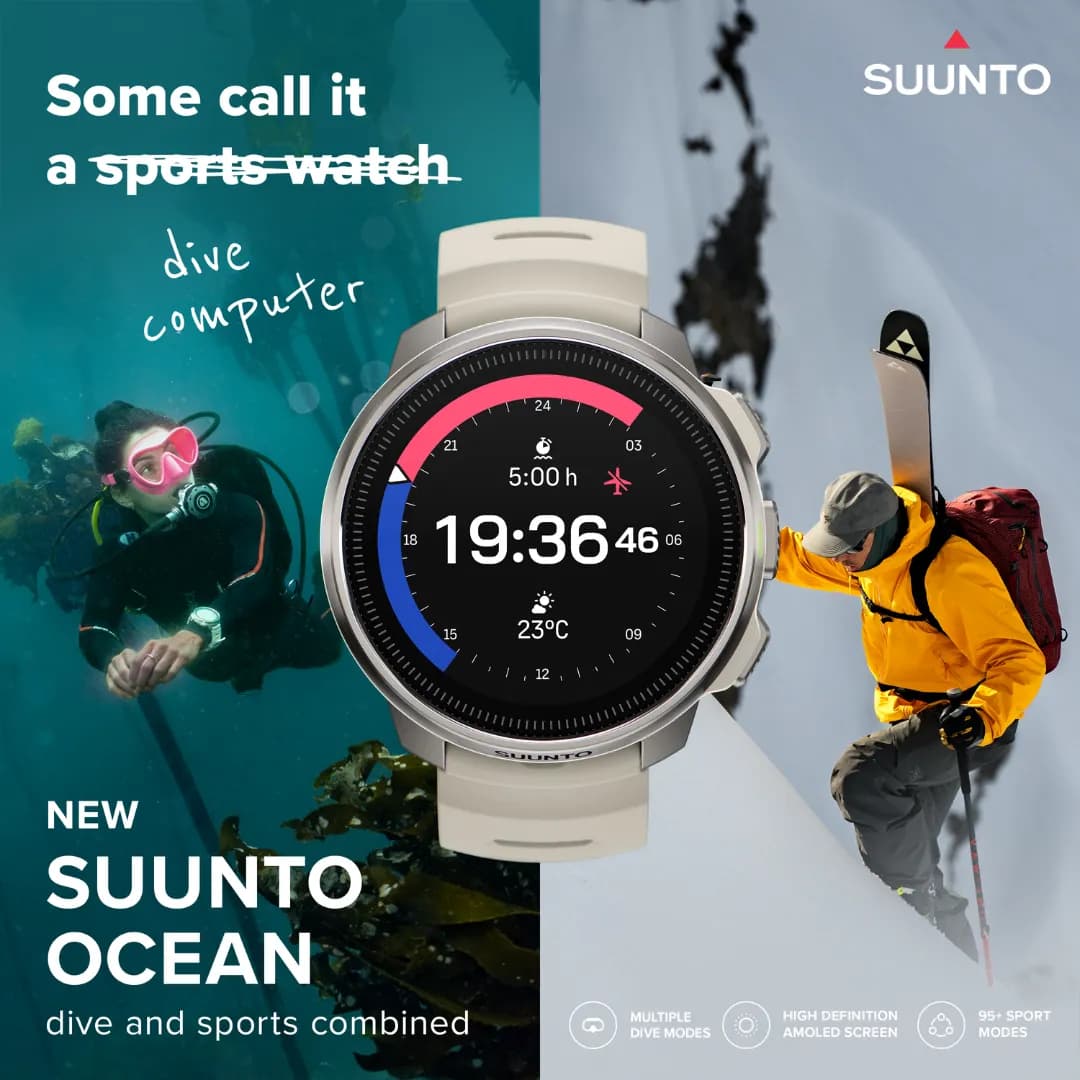 Suunto Ocean - Dive Computers ไดฟ์คอม นาฬิกาสปอร์ต GPS นาฬิกาดําน้ํา https://wayoza.com