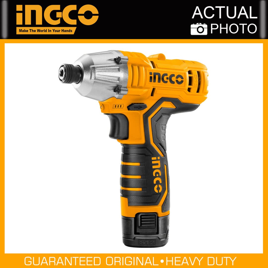 INGCO รุ่น CIRLI12015 แรงบิด 100 N.m ไขควงกระแทกไร้สาย 12V https://wayoza.com